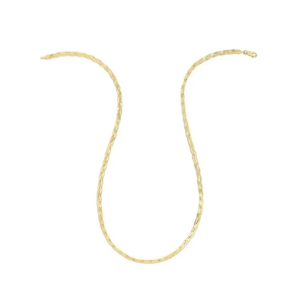 14K Braided Herringbone Chain
