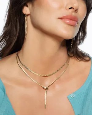 14K Braided Herringbone Chain