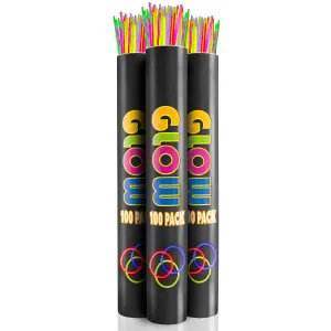 200-Count 22-Inch Glowsticks Necklaces Party Pack - Assorted Colors - Great for 4Th of July