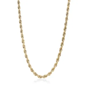 6mm Stainless Steel Gold IP Rope Chain | Italgem Steel