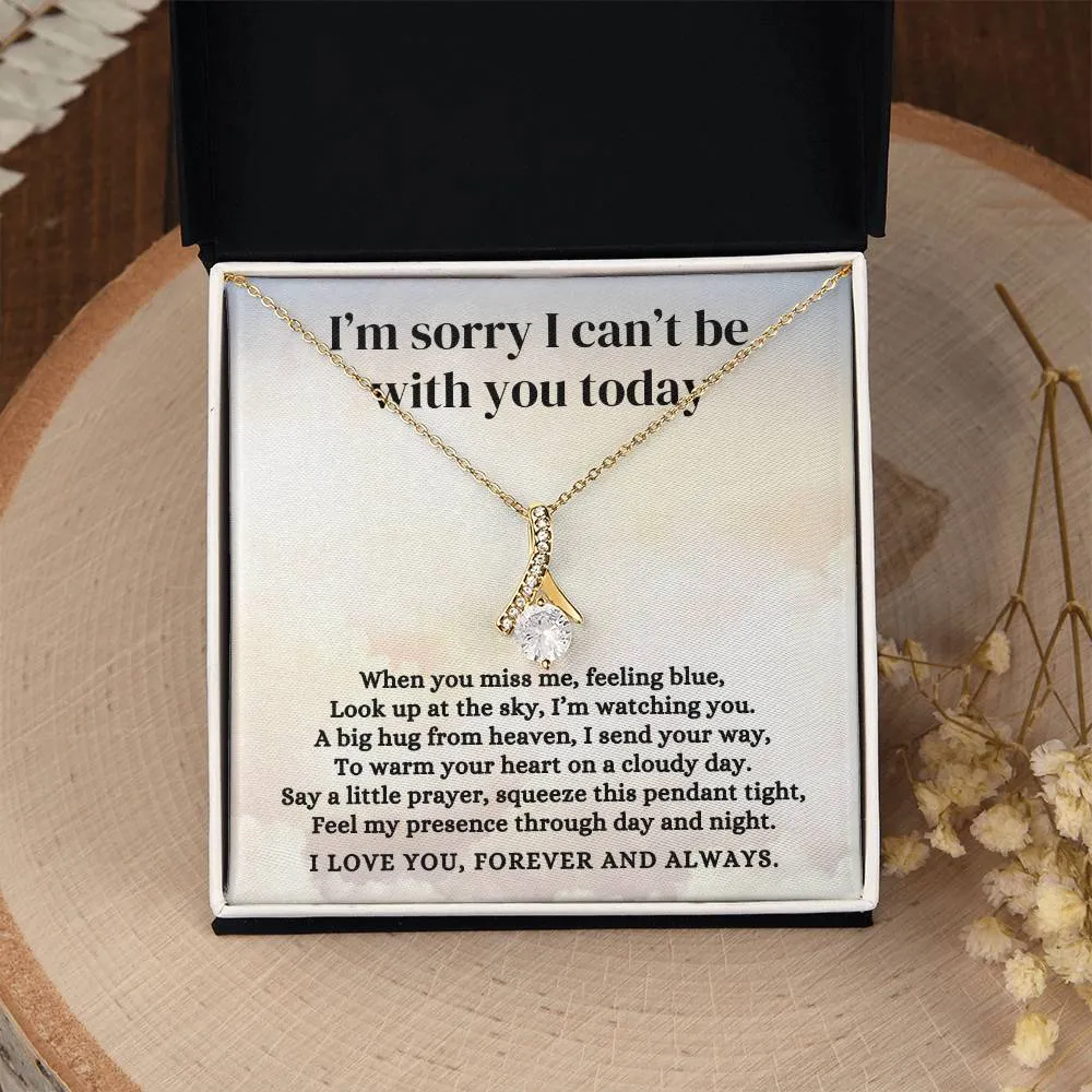 A Big Hug From Heaven Memorial Condolence Gift, Alluring Beauty Necklace