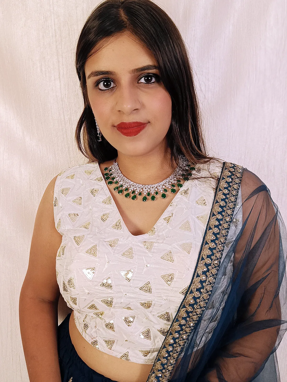 American Diamond Necklace Set (D2)