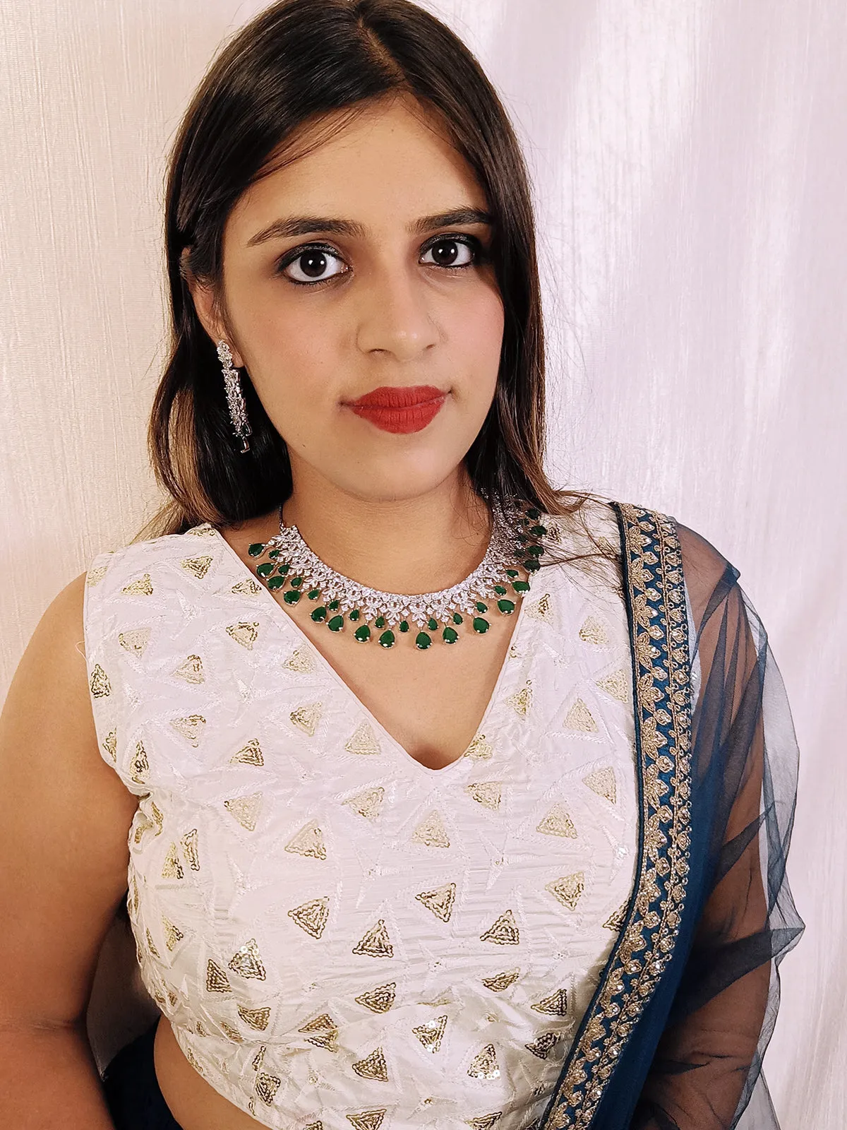 American Diamond Necklace Set (D2)