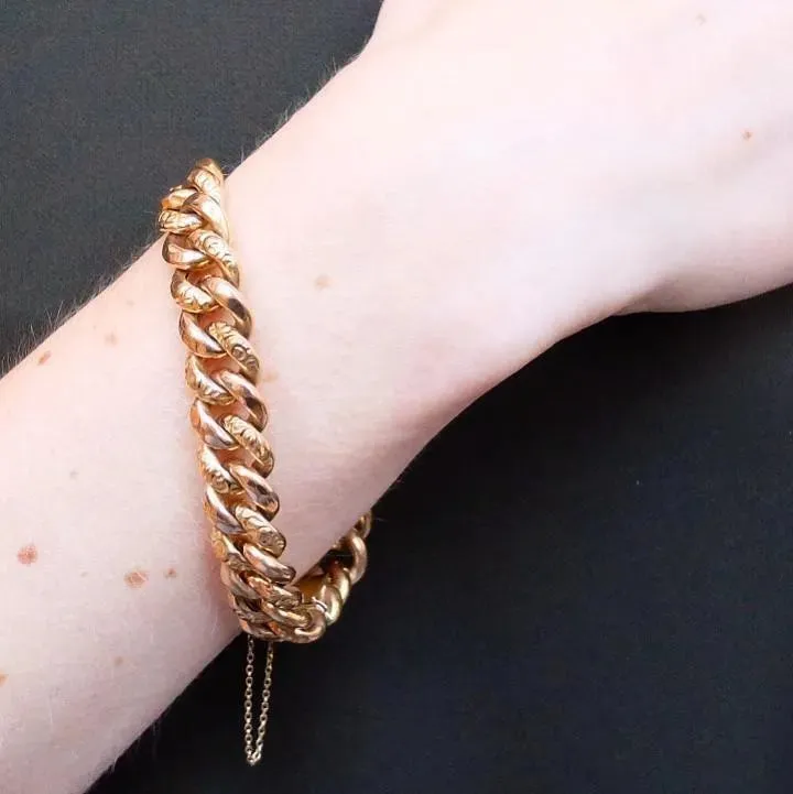 Antique Victorian Link Chain Bracelet