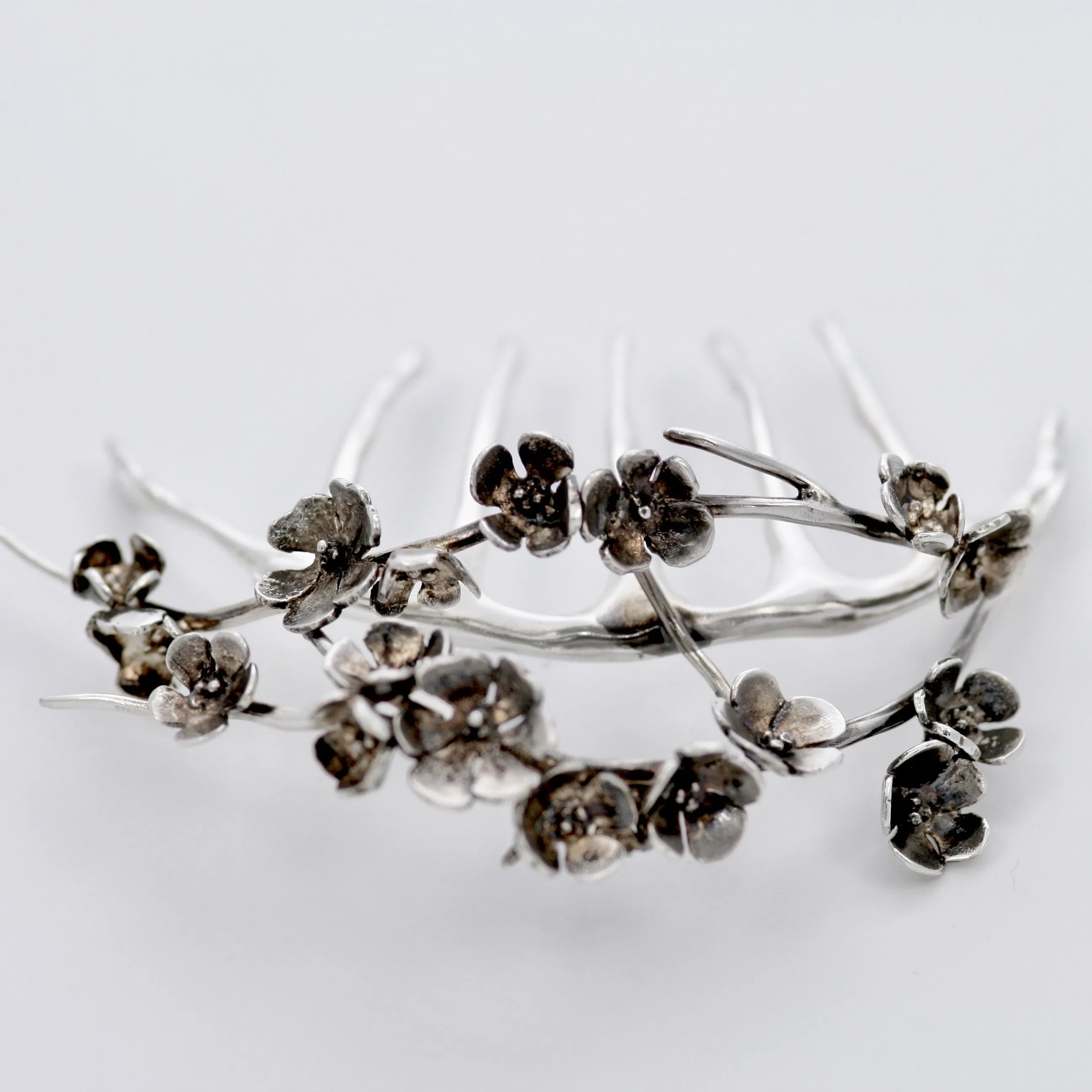 Apple Blossom Wedding Comb Handmade Flower Jewellery