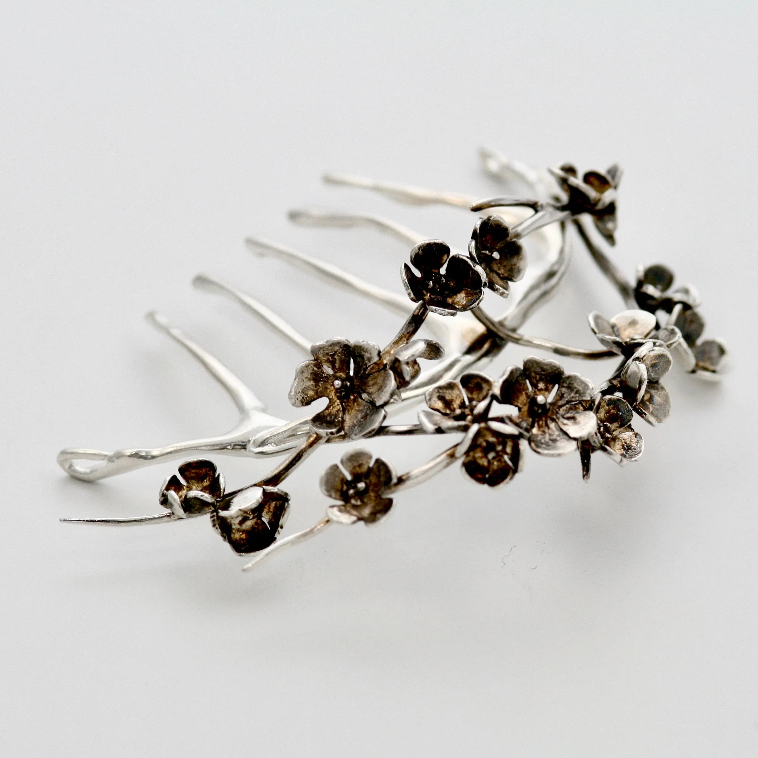 Apple Blossom Wedding Comb Handmade Flower Jewellery