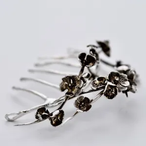 Apple Blossom Wedding Comb Handmade Flower Jewellery