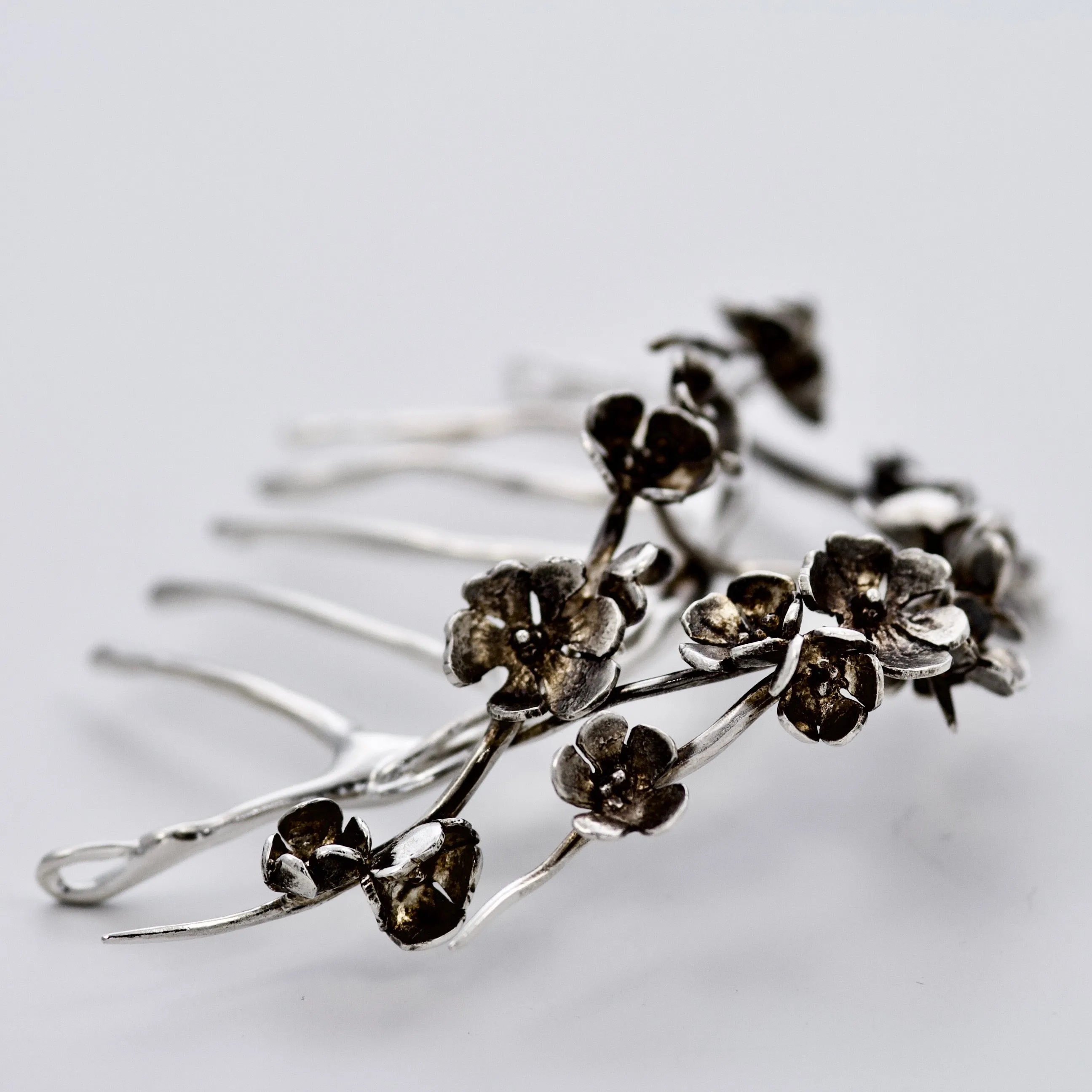 Apple Blossom Wedding Comb Handmade Flower Jewellery