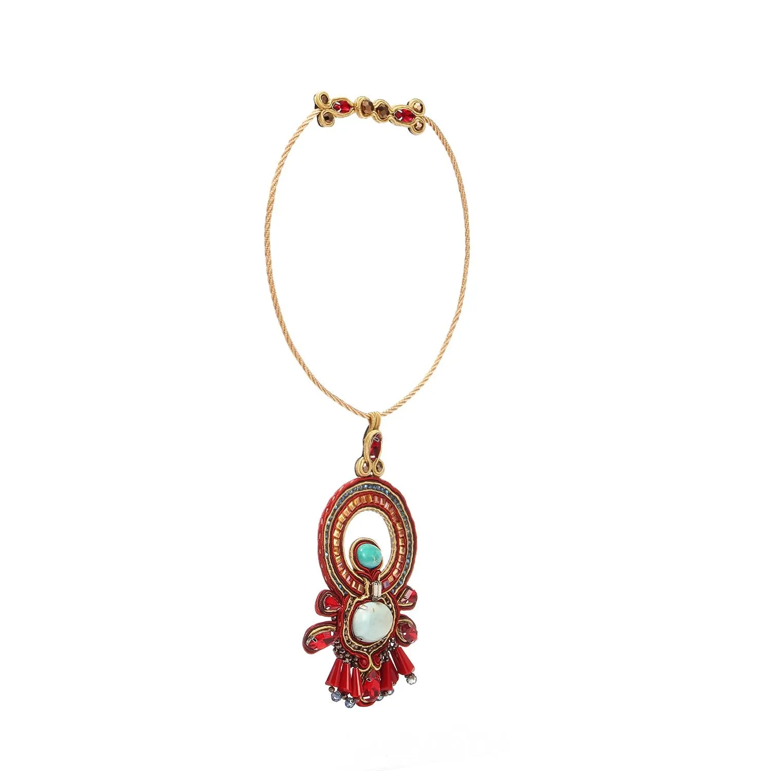 Beautiful Soutache Braiding Ethnical Handmade Necklace