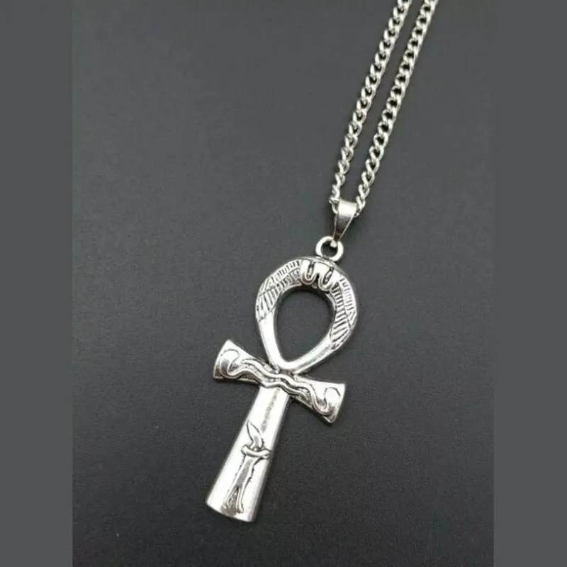 Blade Pendant Necklace for Women Men Vintage Punk Goth Gothic Steampunk Accessories Grunge Rock Jewelry Y2k Aesthetic