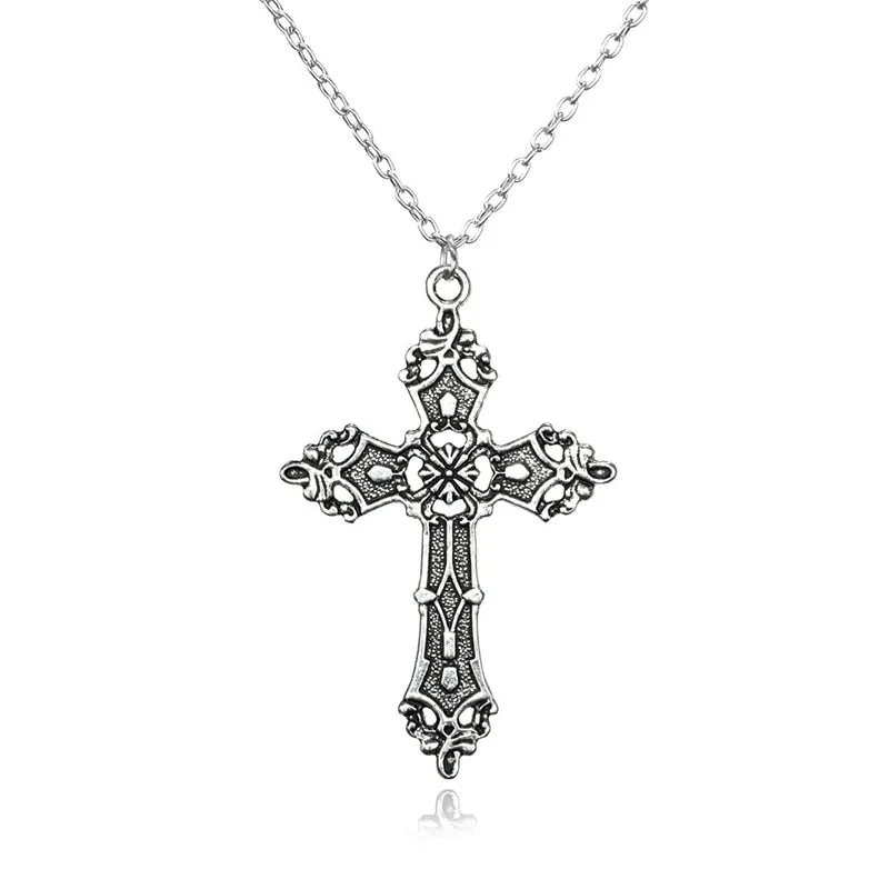 Blade Pendant Necklace for Women Men Vintage Punk Goth Gothic Steampunk Accessories Grunge Rock Jewelry Y2k Aesthetic