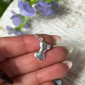 Bone 925 Sterling Silver Pendant Charm