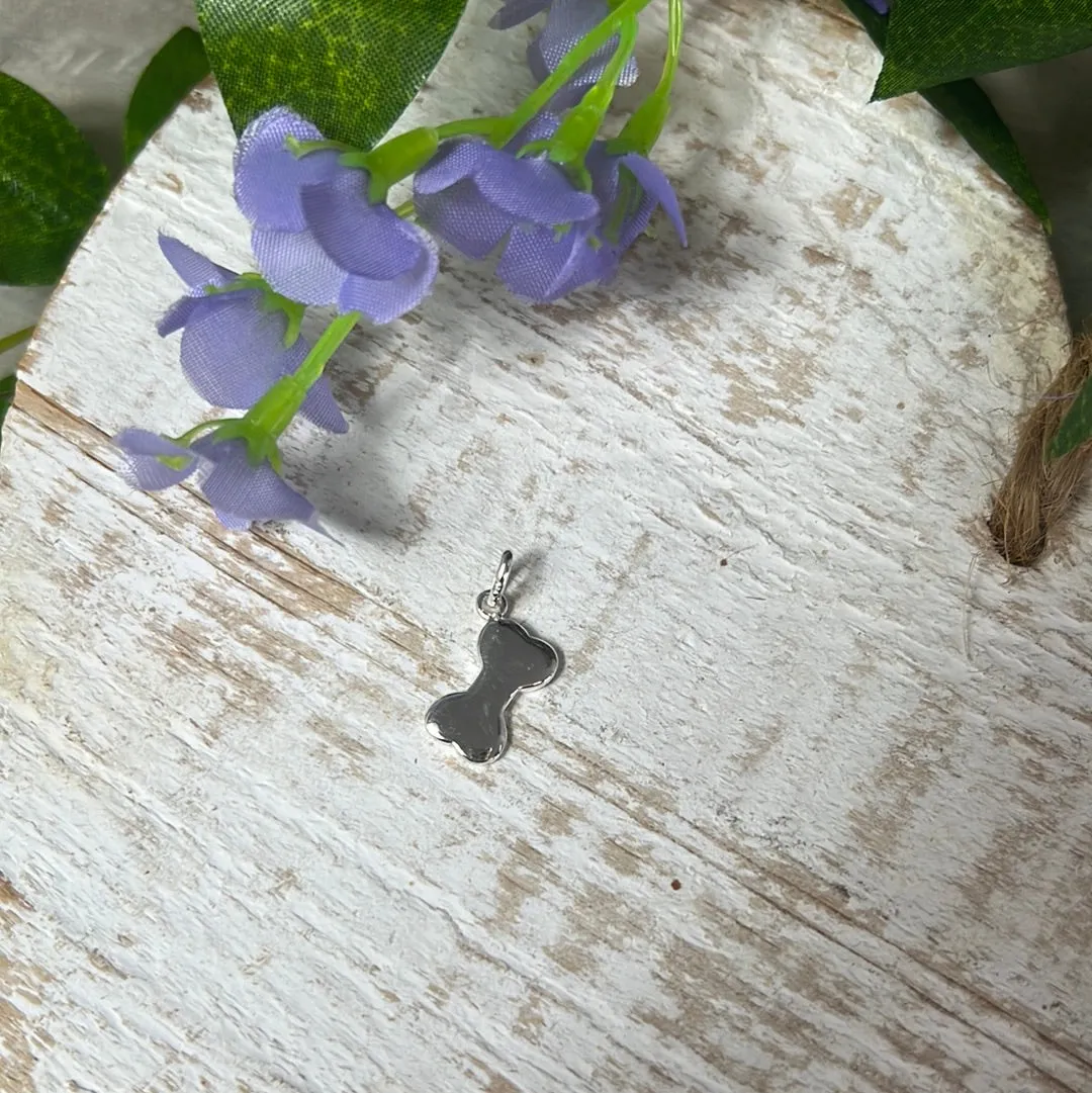 Bone 925 Sterling Silver Pendant Charm