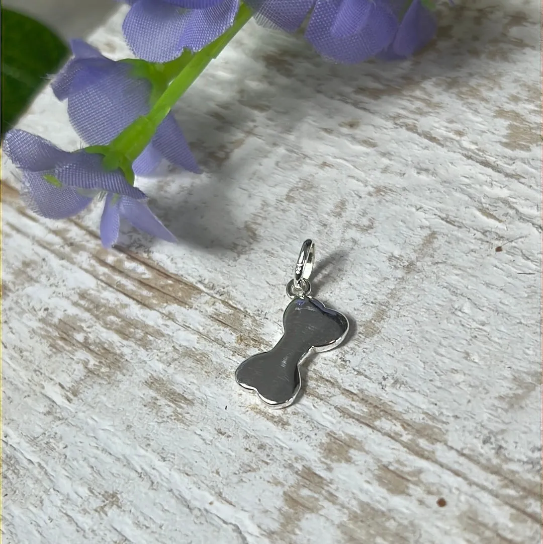 Bone 925 Sterling Silver Pendant Charm