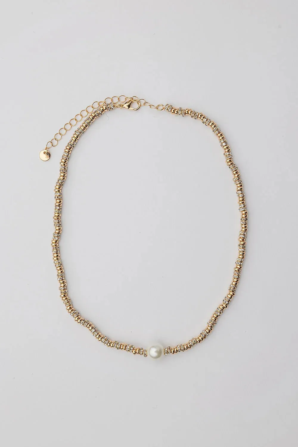 BOW 19 - Glow Short Necklace - Guld