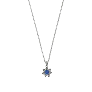 Brighton Women's Everbloom Sunflower September Sapphire Necklace