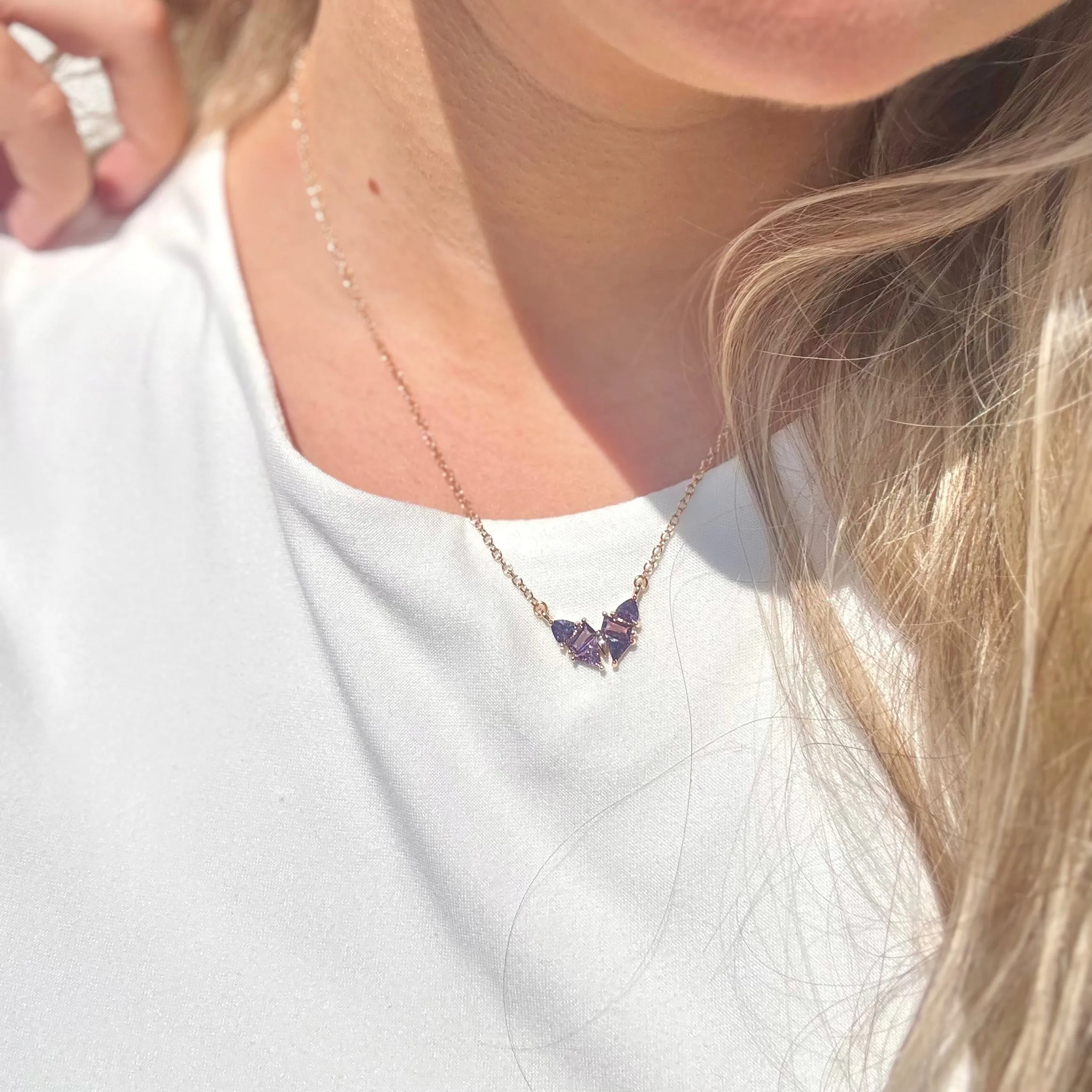 Butterfly Zirconia Necklace