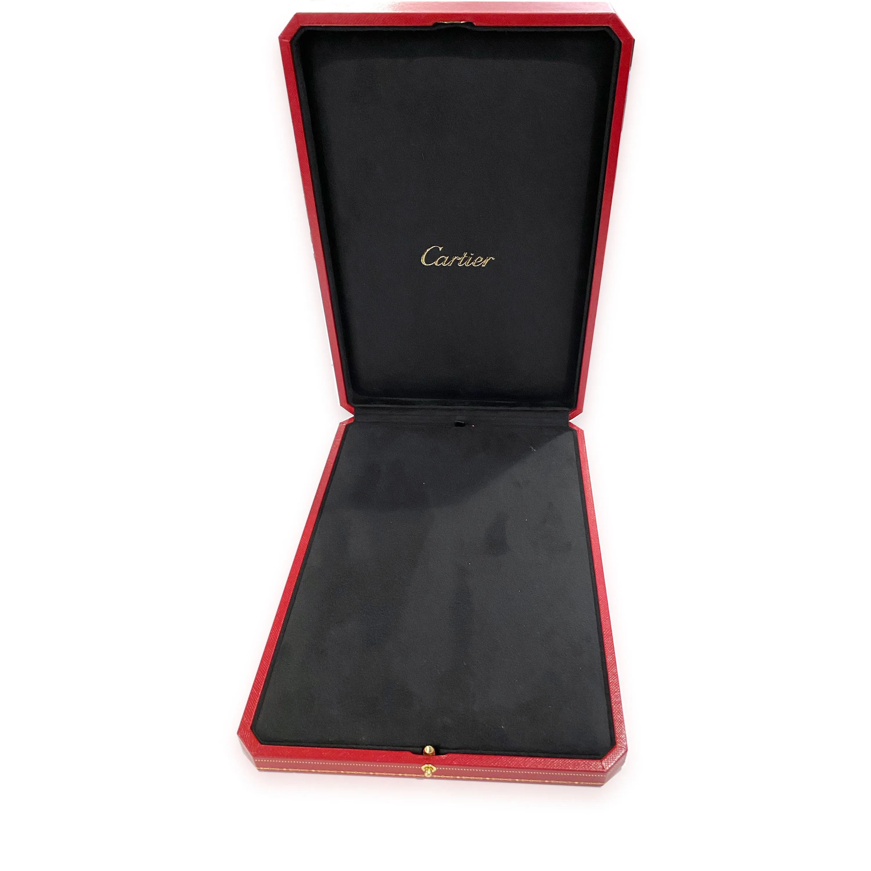 Cartier Trinity Diamond Necklace, 18K 3 Tone Gold 1/1 Ctw, on a Black Silk Cord