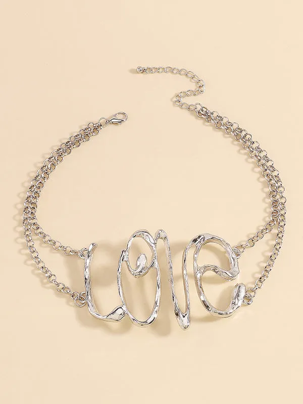 Chains Geometric Hollow Necklaces Accessories