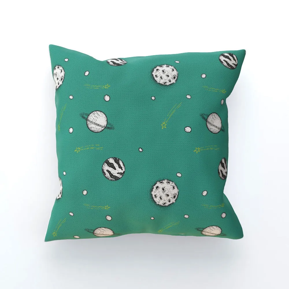 Cushion - Planets Teal