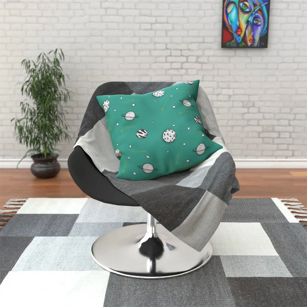 Cushion - Planets Teal