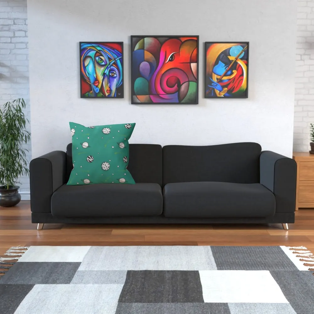 Cushion - Planets Teal