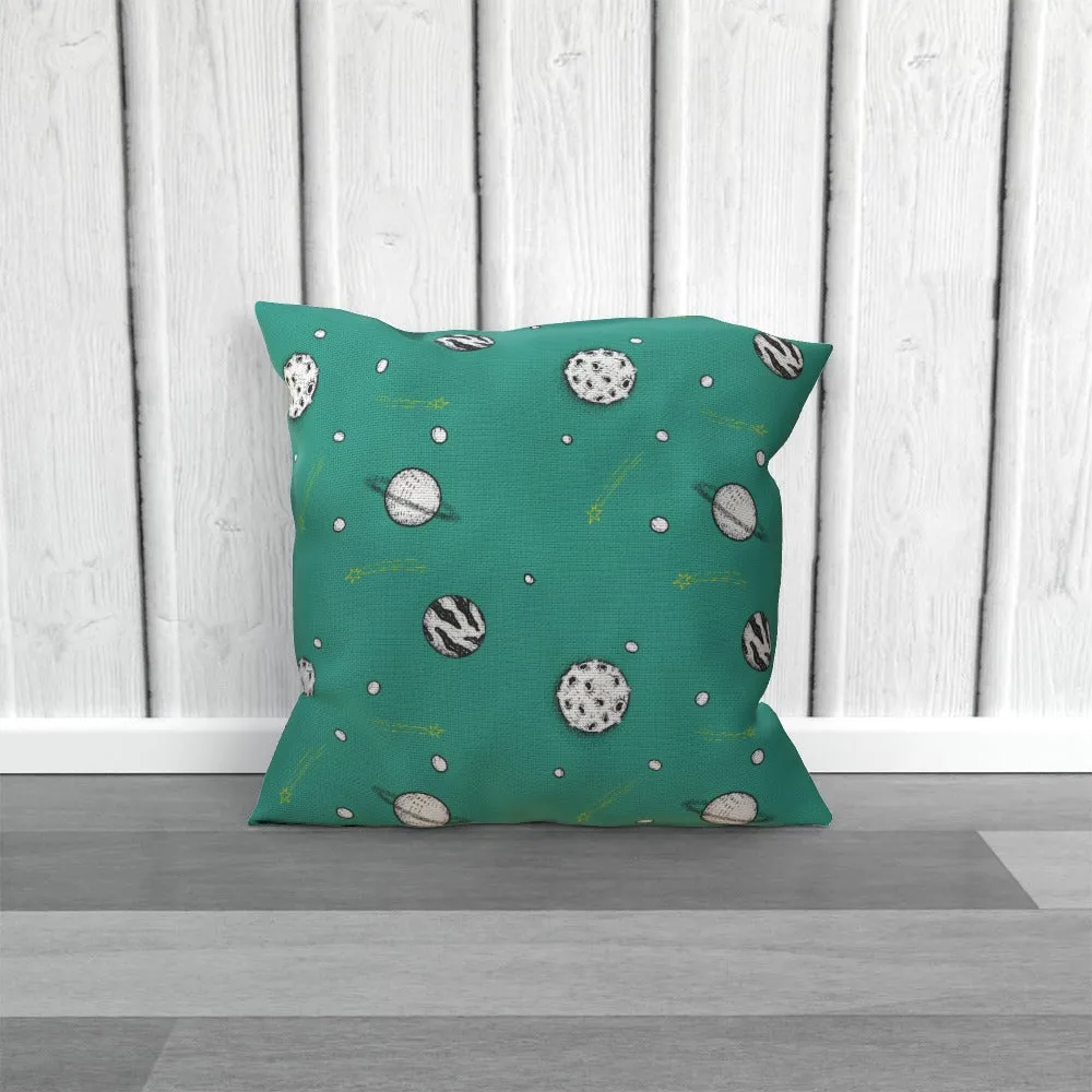 Cushion - Planets Teal