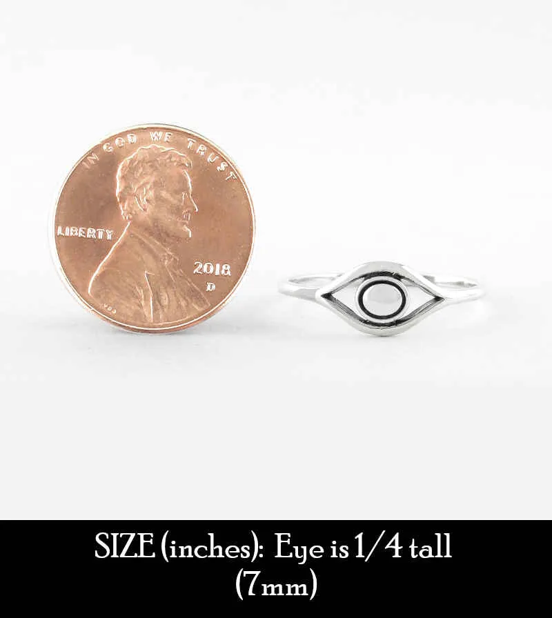 Cut-Out Evil Eye Ring