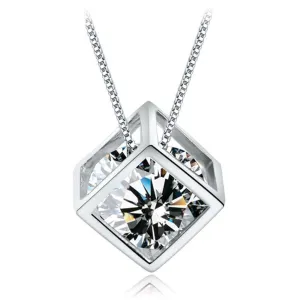 CZ Cube Necklace