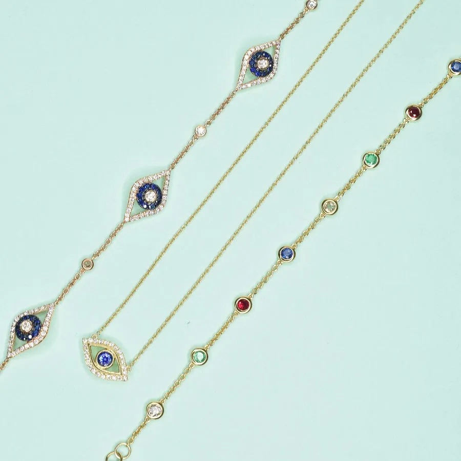 Dressy Evil Eye Bracelet