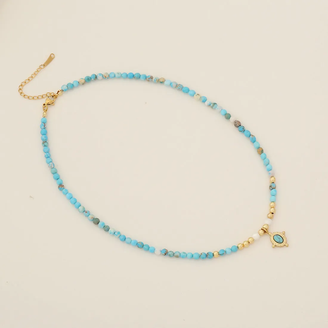 Ellipse Geometric Natural Stone Handmade Necklaces