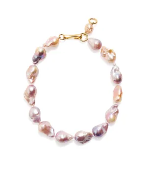 Estate Pearl Necklace In Pink