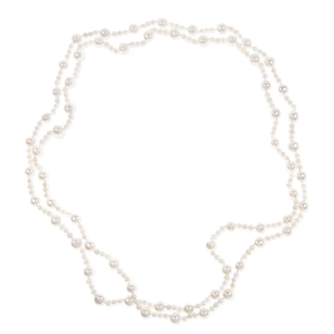 Eternal Pearl Necklace with Ivory Pearls