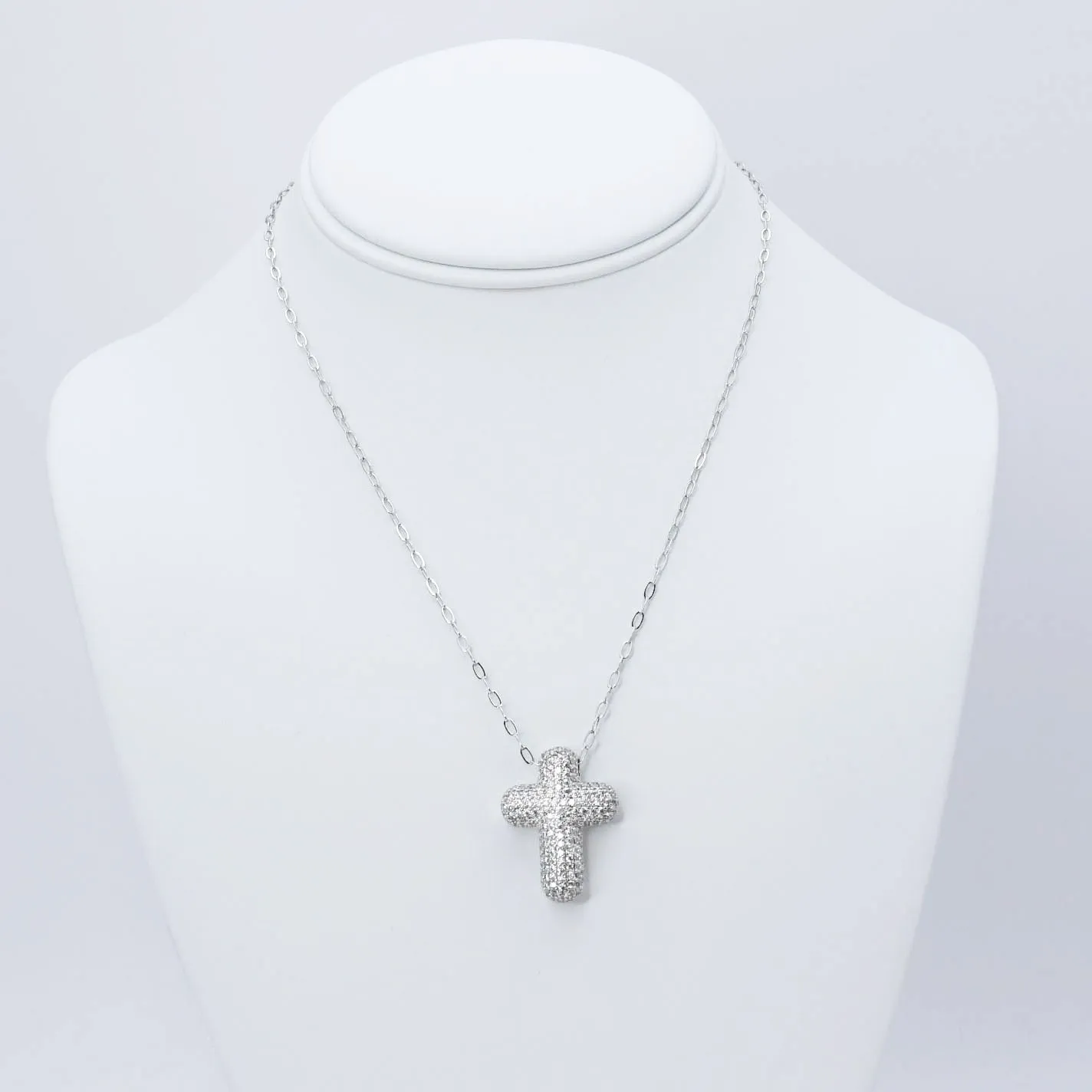 Faithful Glow Silver Necklace