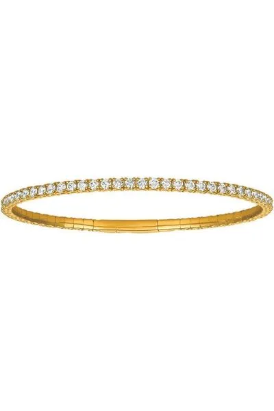 FC Creations Bracelet 14K Gold Diamond Flexible Bangle | Yellow Gold 2.0 CTW