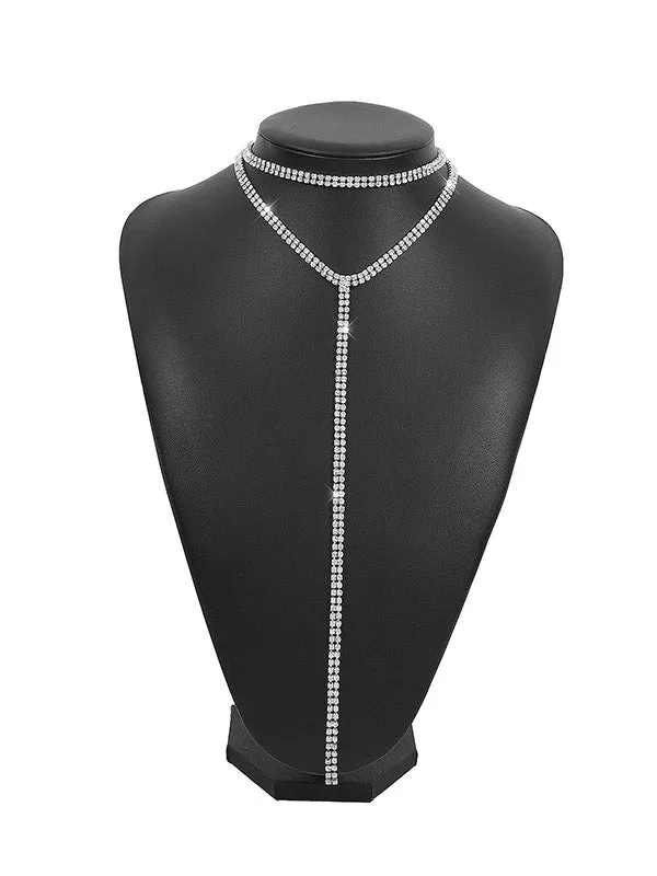 Geometric Rhine Stones Necklaces Accessories