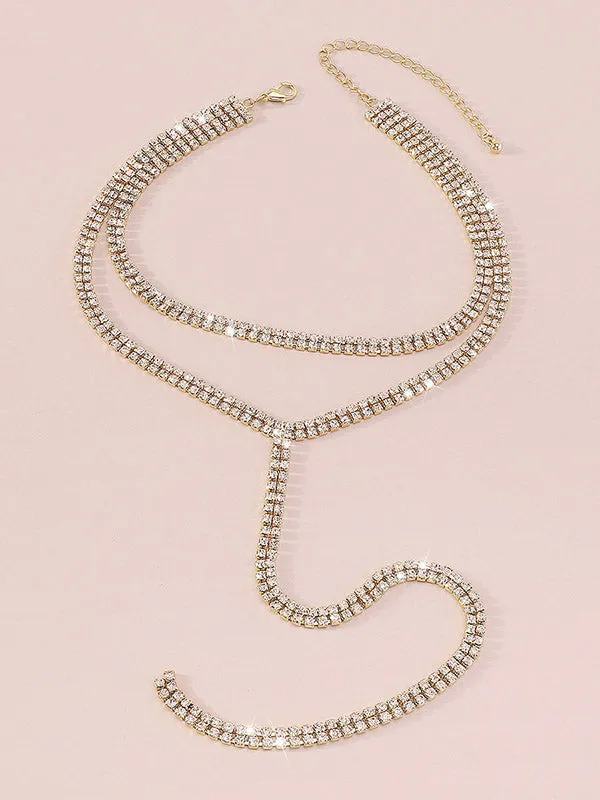 Geometric Rhine Stones Necklaces Accessories