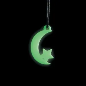 Glow In The Dark Moon & Star Necklaces