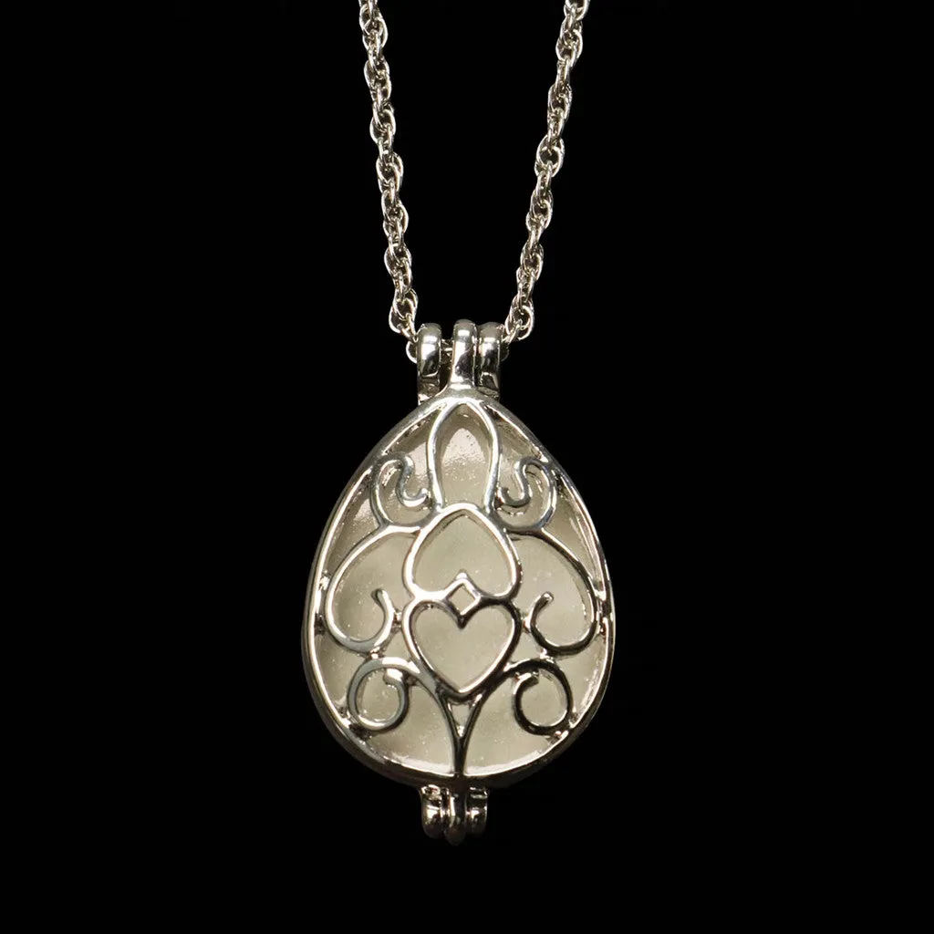 Glow in the Dark Tear Drop Locket