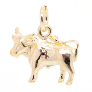 Gold Bull Charm