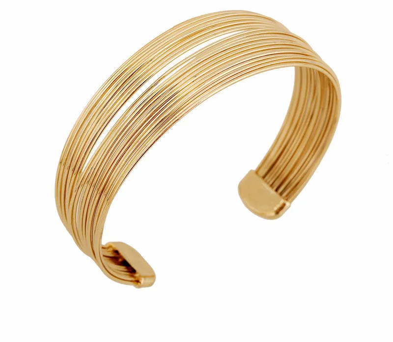 Gold Layered Cuff Bracelet
