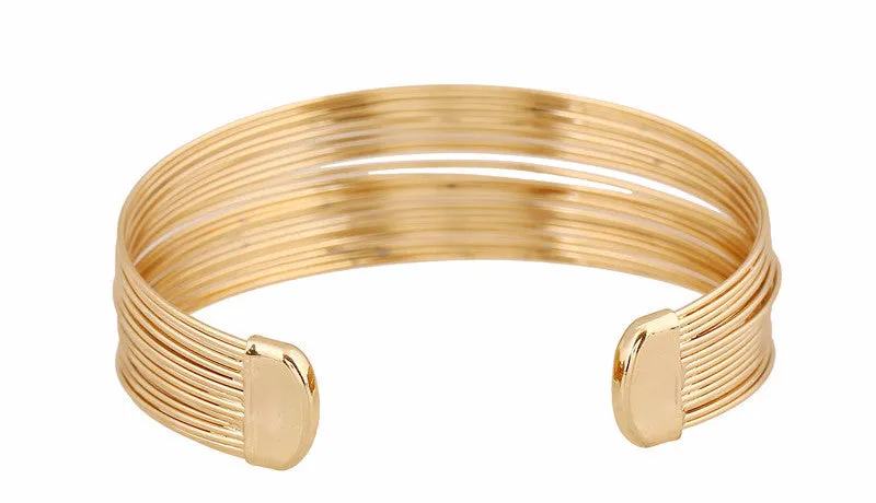 Gold Layered Cuff Bracelet