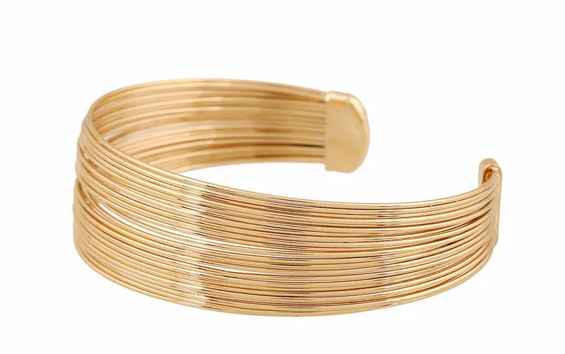 Gold Layered Cuff Bracelet