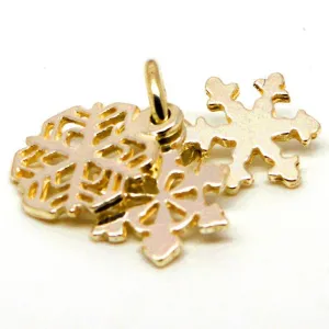 Gold Snowflake Cluster Charm