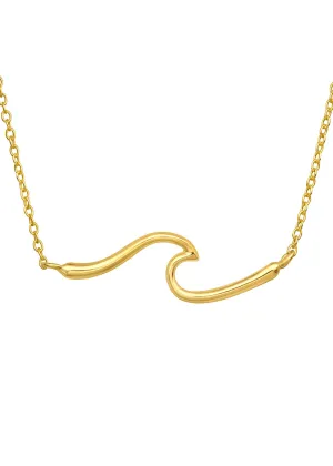 Golden Wave Necklace