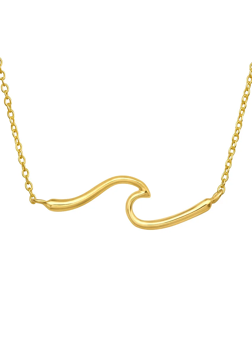 Golden Wave Necklace