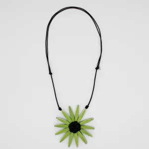 Green Amaya Flower Statement Necklace