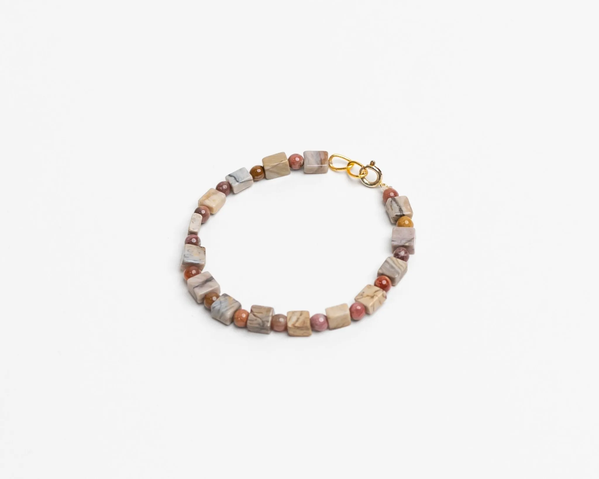 Grey Agate & Jasper Bracelet