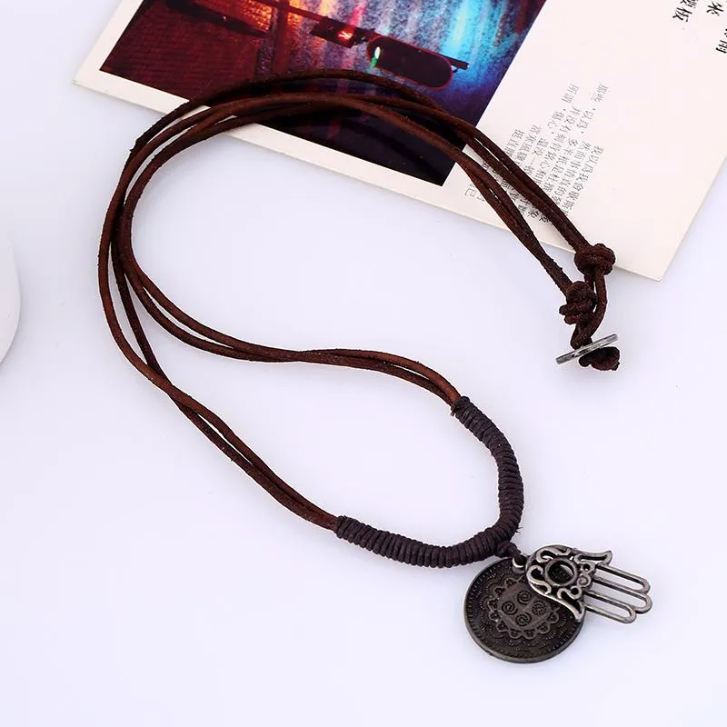 HandMade Braided  Leather Necklace