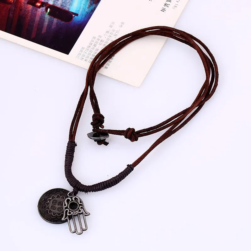 HandMade Braided  Leather Necklace